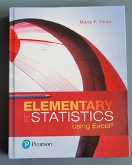 Elementary Statistics Using Excel by Mario Triola (2017, Hardcover)