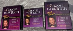 Choose to Be Rich R. Kiyosaki Complete Program Set New Sealed Books, DVDs, Tapes