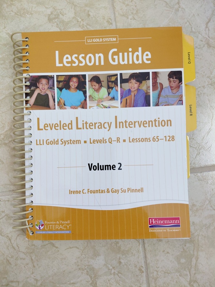 Leveled Literacy Intervention (LLI) Lesson Guide- Gold Volume 2 Levels Q-T