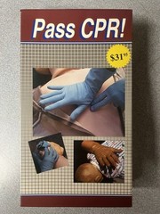 Pass CPR! VHS with Booklet Mosby American CPR Safety Video 1993 New Rare