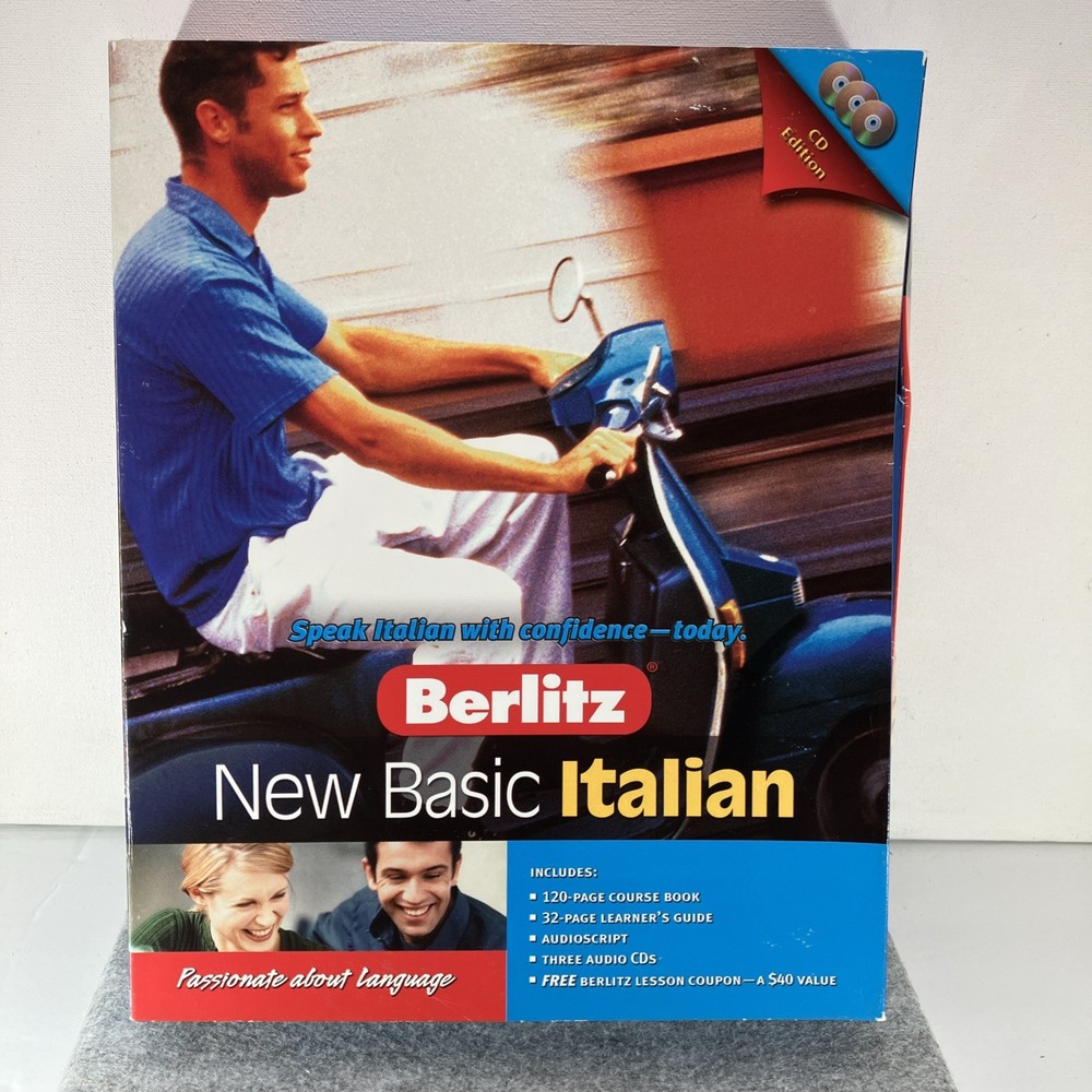 Berlin’s New Basic Italian 2005 3 Audio CDs, Course Book, Guide, Audio script
