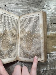 1825 German Language Book “Consolation for Sad Fates of Mankind” Lancaster Print