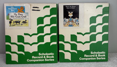 Vintage Scholastic Record & Book Companion Series w/ folders 3 books 33 1/3 rpm