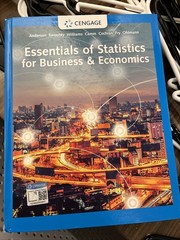 Essentials Of Statistics For Business And Economics Anderson 9th Ed 2020 Cengage