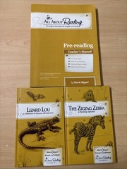 All About Reading Pre-Reading Teacher’s Manual + Readers 1-2 Lizard Lou Zebra