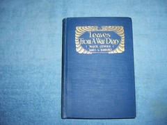 LEAVES FROM A WAR DIARY by Major General James G. Harbord/1st ed/HC/WWI 1914-18