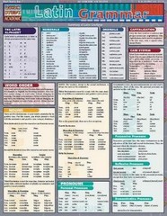 Latin Grammar (Quickstudy: Academic) – Pamphlet By BarCharts, Inc. – VERY GOOD