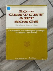 Great buy!20th Century Art Songs for Medium Voice and Piano; 27 songs; 112 pages