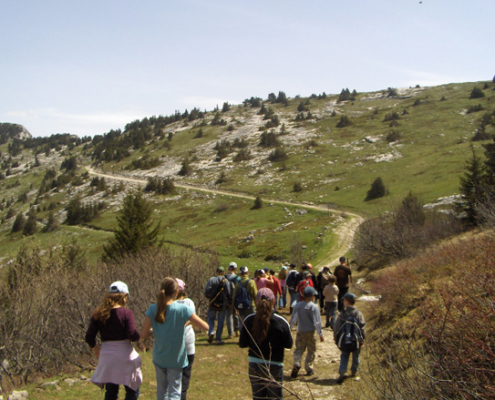 Classe de découvertes, centre vacances, classe de montagne, Lans en Vercors : randonnée