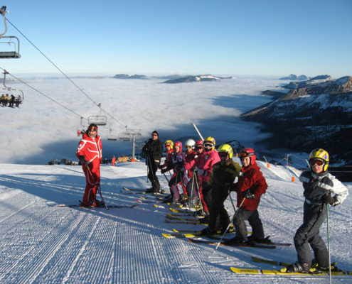 Classe de découvertes, centre vacances, classe de neige, Lans en Vercors : ski alpin