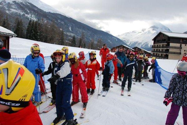 Classe de découvertes, centre vacances, classe de neige, Sollières, ski alpin