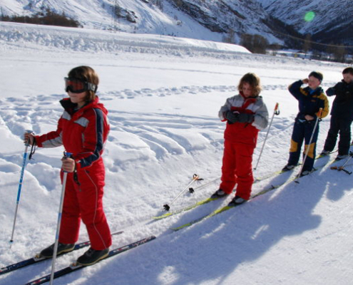 Classe de découvertes, centre vacances, classe de neige, Sollières, ski alpin